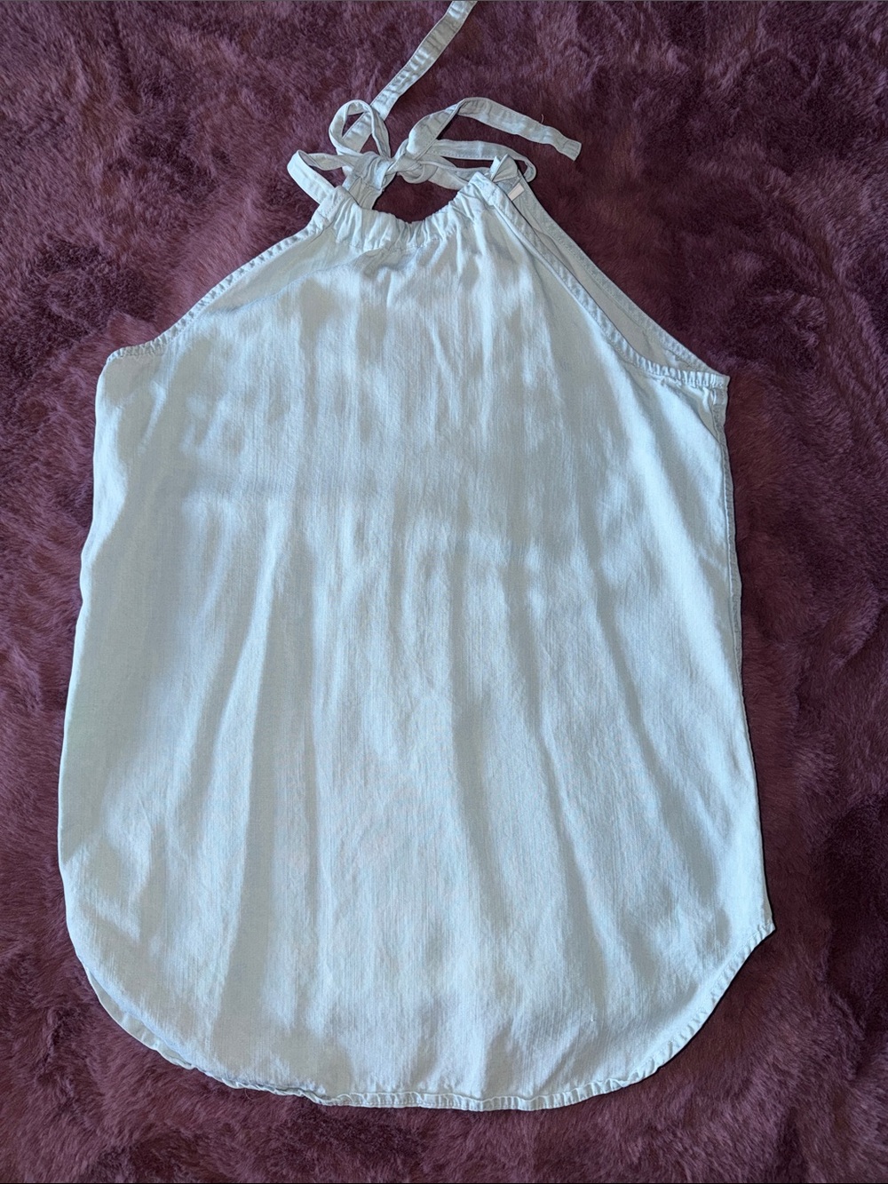 Sz 4 Very Light Denim Halter Top